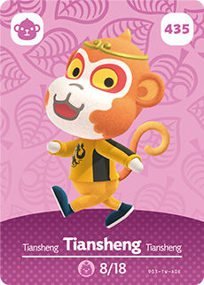 Tiansheng #435 - Animal Crossing Series 5 amiibo Card