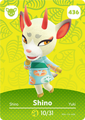 Shino #436 - Animal Crossing Series 5 amiibo Card