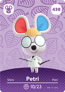 Petri #438 - Animal Crossing Series 5 amiibo Card