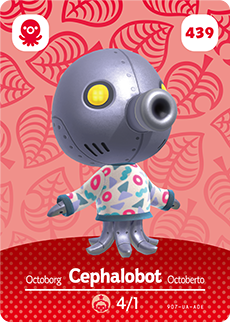 Cephalobot #439 - Animal Crossing Series 5 amiibo Card