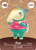 Zoe #442 - Animal Crossing Series 5 amiibo Card