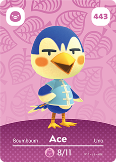 Ace #443 - Animal Crossing Series 5 amiibo Card