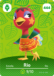 Rio #444 - Animal Crossing Series 5 amiibo Card