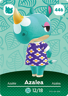 Azalea #446 - Animal Crossing Series 5 amiibo Card