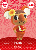 Faith #448 - Animal Crossing Series 5 amiibo Card